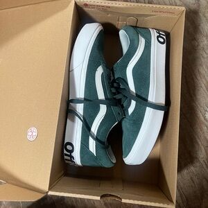 Vans Green and White Old Skool